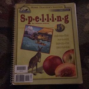 Spelling for Christian Schools 5 BJU press teacher